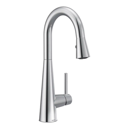 Sleek One-Handle Pulldown Bar Faucet