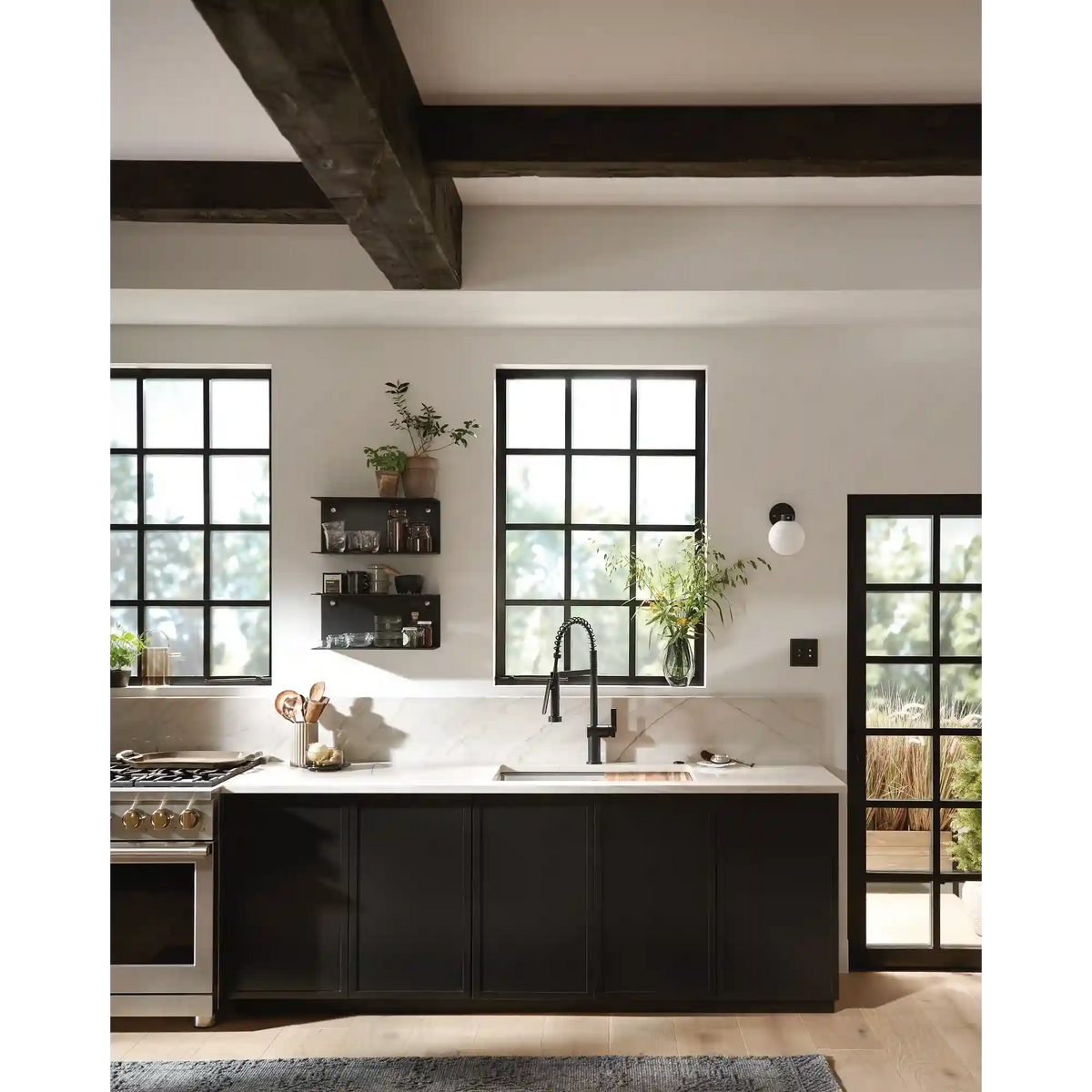 Luxe Chef™ 33” Workstation System Steel Dual Mount Single Bowl Sink