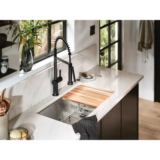 Cia One-Handle High Arc Pulldown Spring Kitchen Faucet