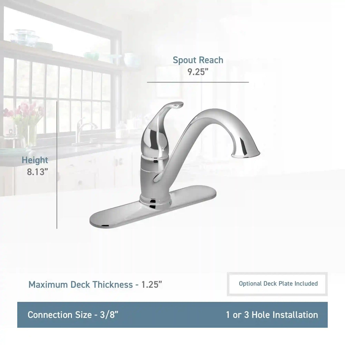 Camerist One-Handle Low Arc Kitchen Faucet
