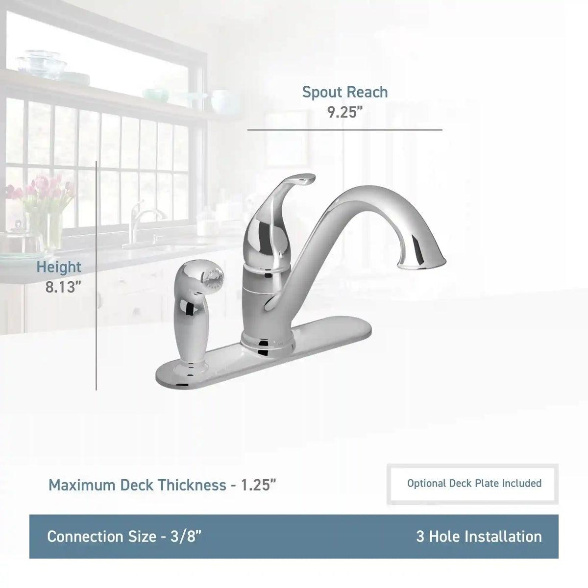 Camerist One-Handle Low Arc Kitchen Faucet
