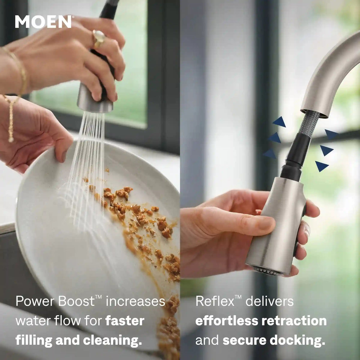 Sleek One-Handle High Arc Pulldown Kitchen Faucet