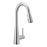 Sleek One-Handle High Arc Pulldown Kitchen Faucet