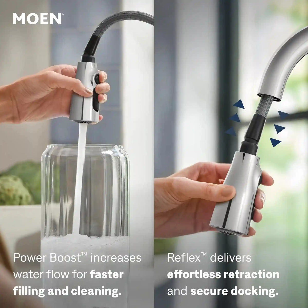 Sleek One-Handle High Arc Pulldown Kitchen Faucet