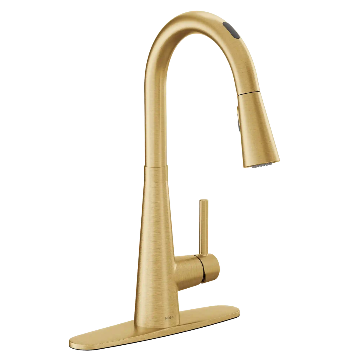 Sleek Smart Faucet Voice Control One-Handle High Arc Pulldown Kitchen Faucet