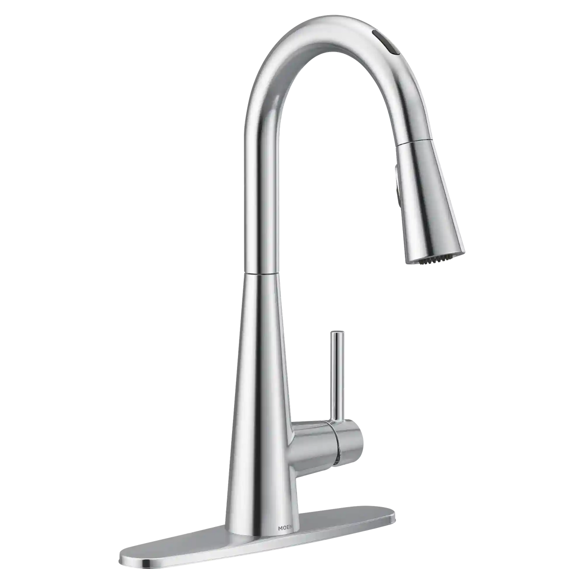 Sleek Smart Faucet Voice Control One-Handle High Arc Pulldown Kitchen Faucet