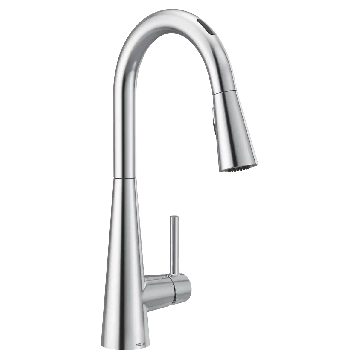 Sleek Smart Faucet Voice Control One-Handle High Arc Pulldown Kitchen Faucet