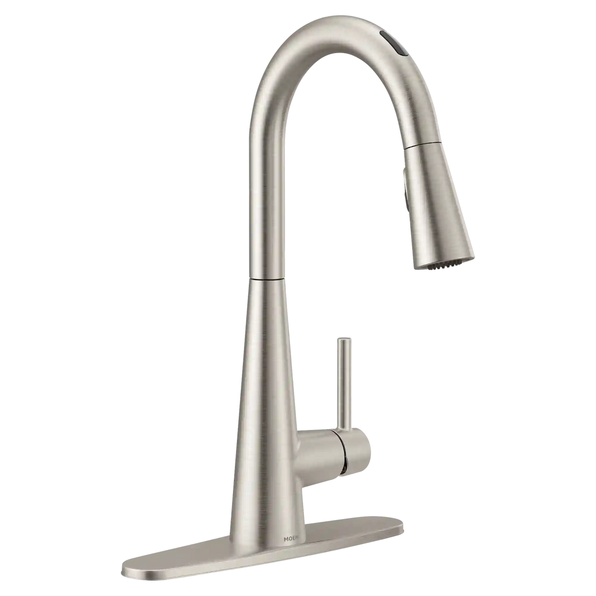 Sleek Smart Faucet Voice Control One-Handle High Arc Pulldown Kitchen Faucet