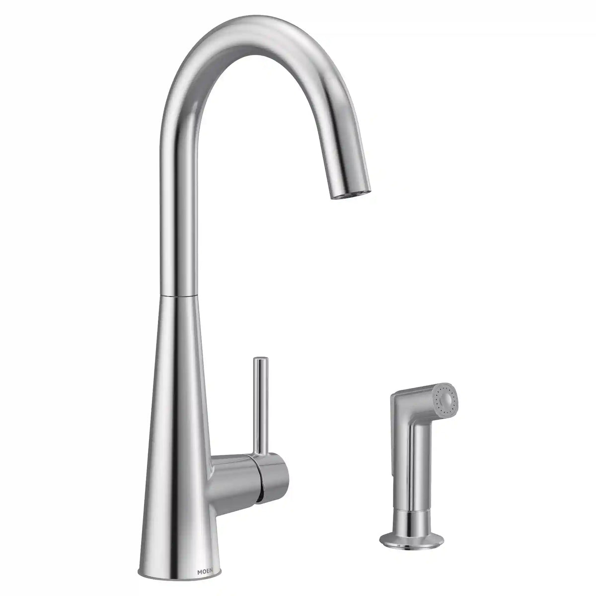 Sleek One-Handle High Arc Pulldown Kitchen Faucet
