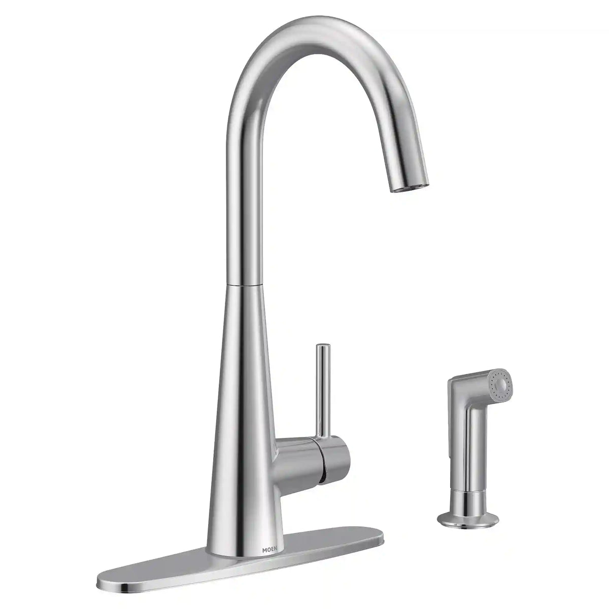 Sleek One-Handle High Arc Pulldown Kitchen Faucet