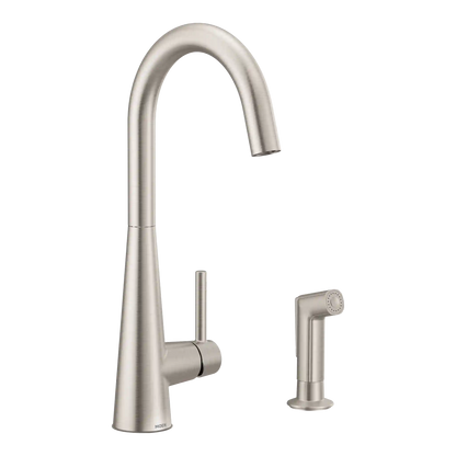 Sleek One-Handle High Arc Pulldown Kitchen Faucet
