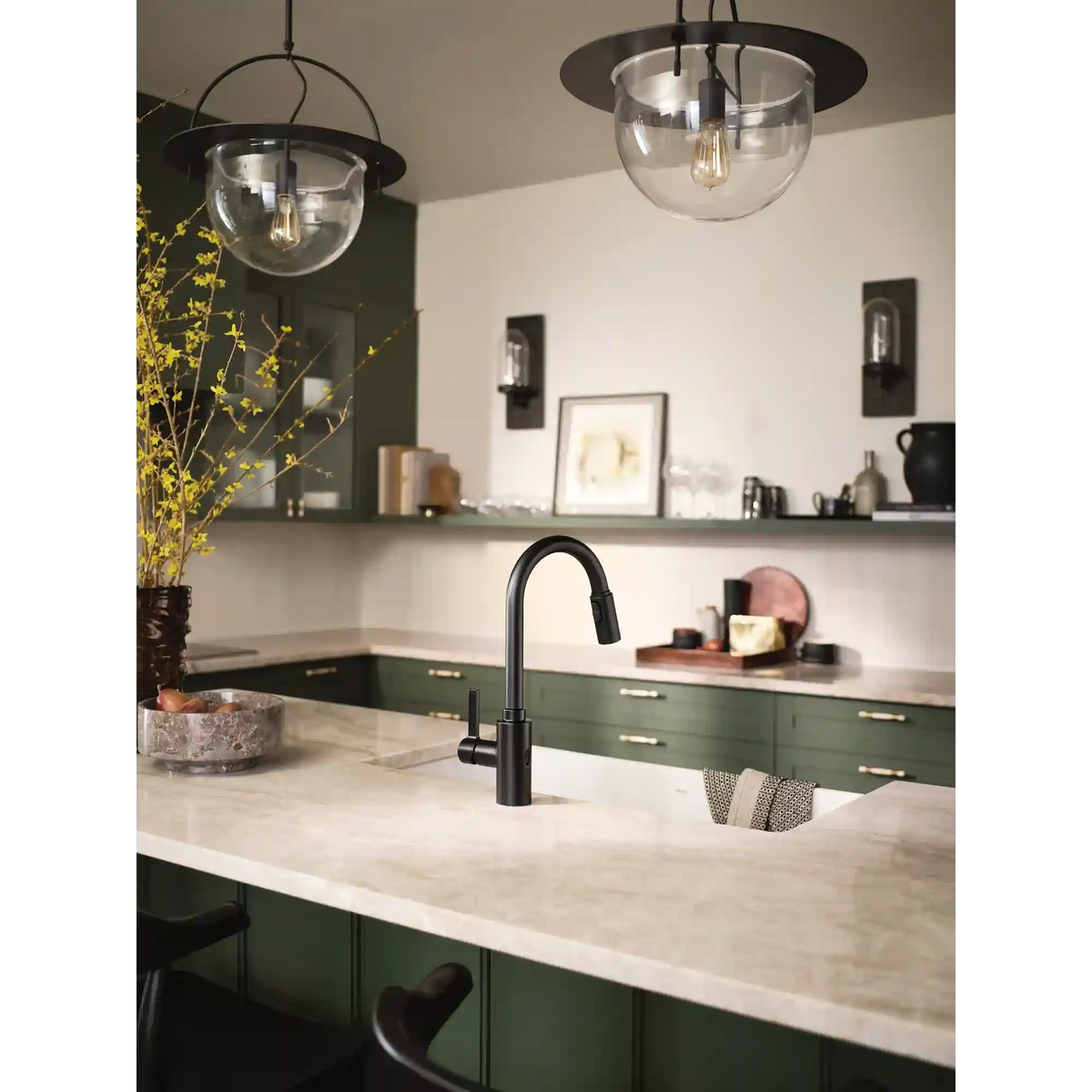 Genta LX MotionSense Wave Single Sensor One-Handle High Arc Pulldown Kitchen Faucet