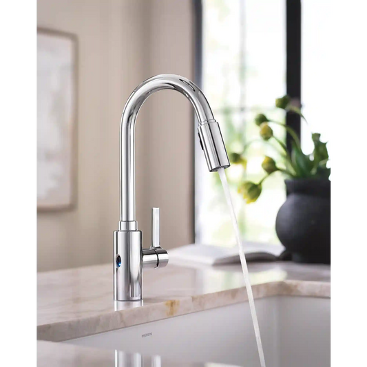 Genta LX MotionSense Wave Single Sensor One-Handle High Arc Pulldown Kitchen Faucet