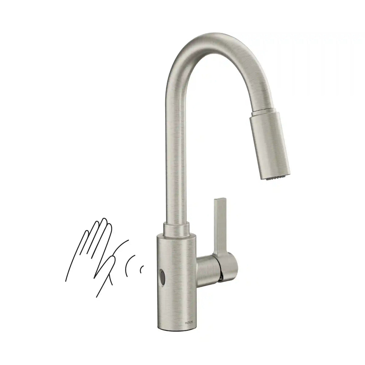 Genta LX MotionSense Wave Single Sensor One-Handle High Arc Pulldown Kitchen Faucet