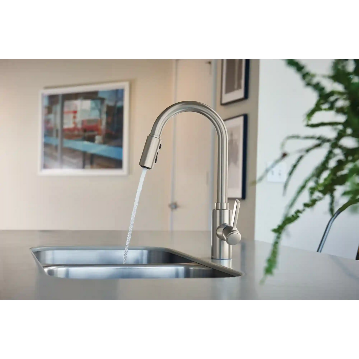 Genta LX One-Handle High Arc Pulldown Kitchen Faucet