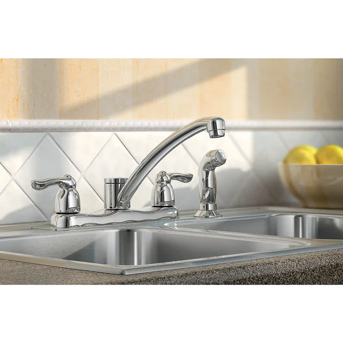 Chateau Two-Handle Low Arc Kitchen Faucet