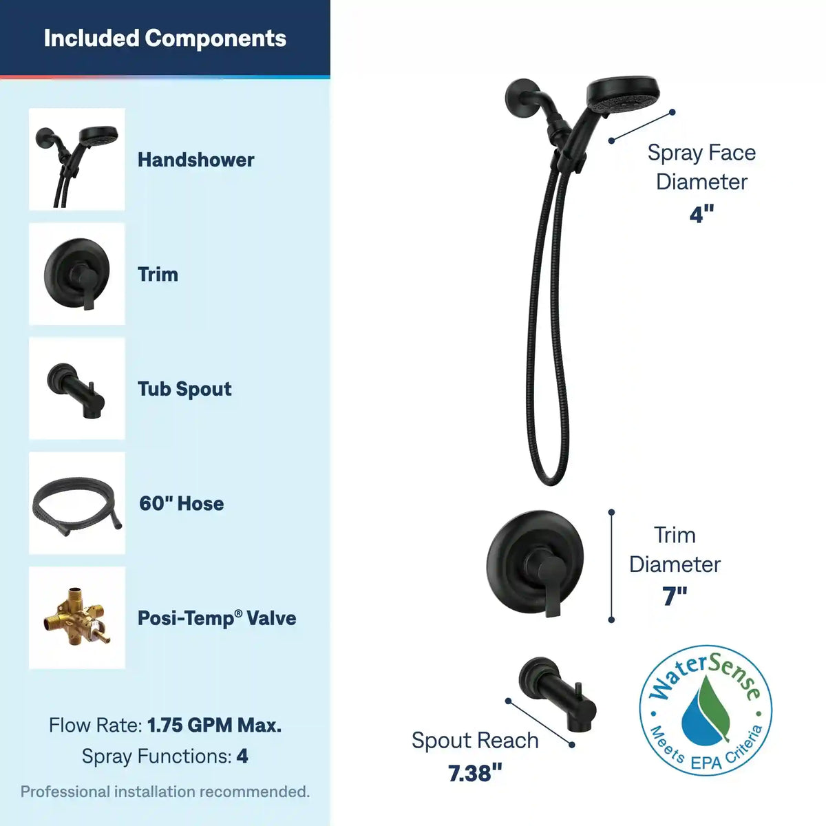 Meena Posi-Temp(R) Tub/Shower