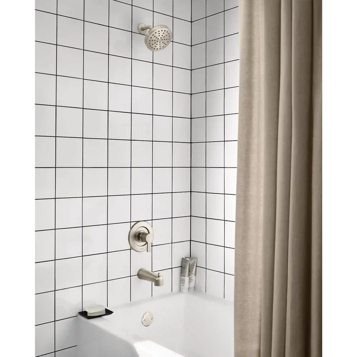 N/A Chrome Posi-Temp(R) tub/shower