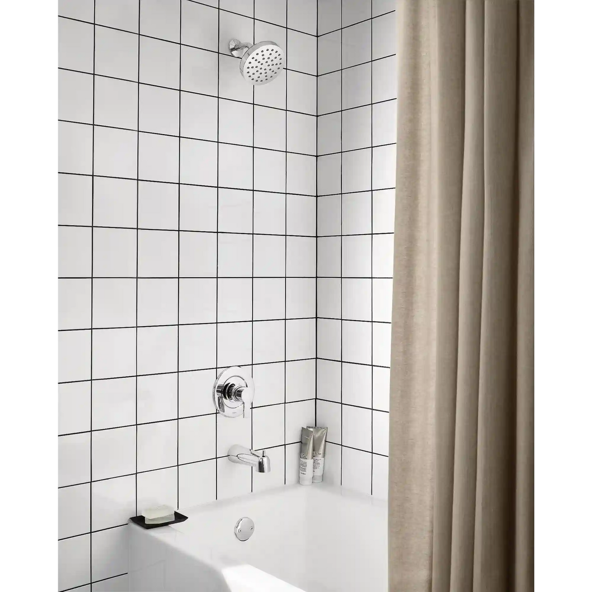 N/A Chrome Posi-Temp(R) tub/shower