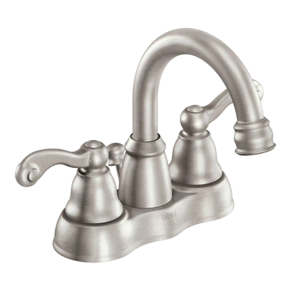 Traditional Two-Handle High Arc Bathroom Faucet