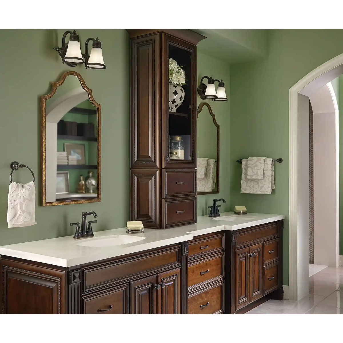 Vale Two-Handle Diverter Bathroom Faucet