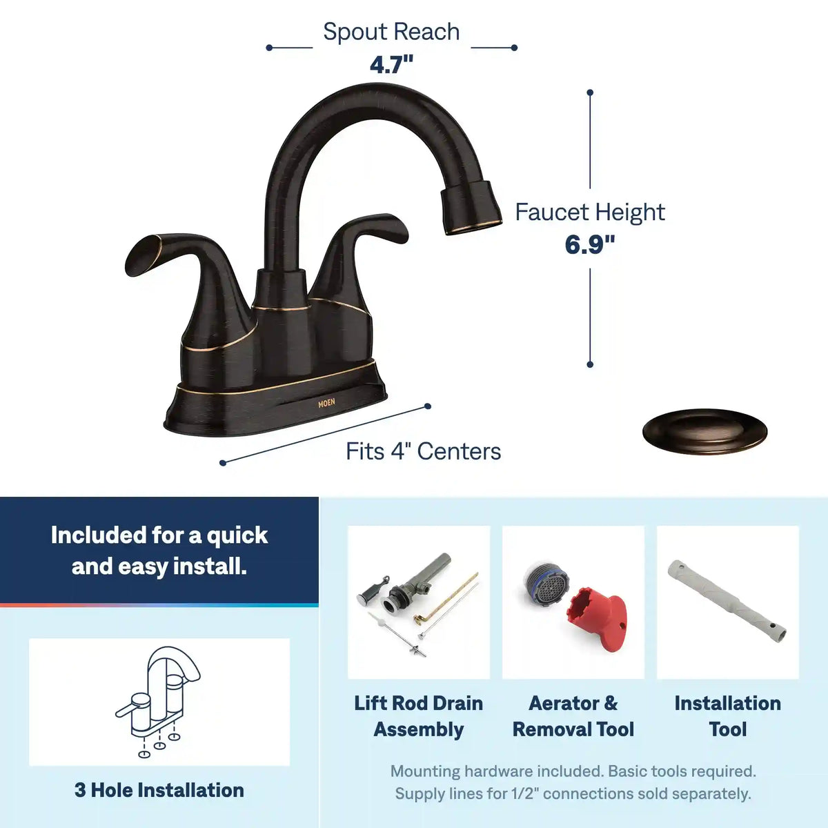 Idora Two-Handle Bathroom Faucet
