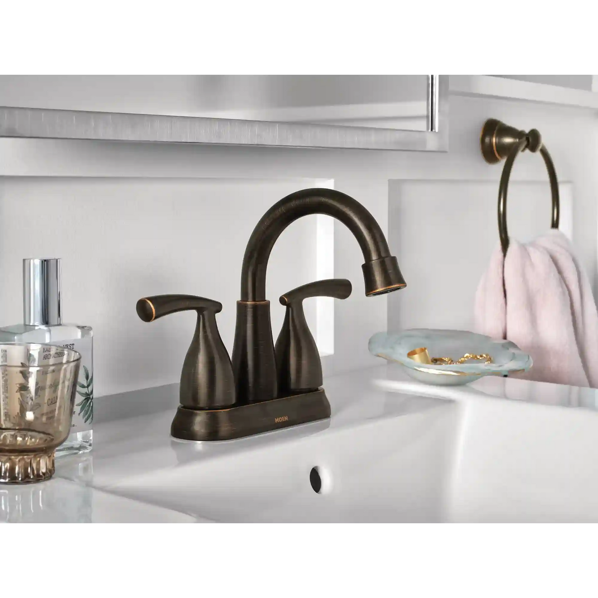 Essie Two-Handle Centerset Bathroom Sink Faucet