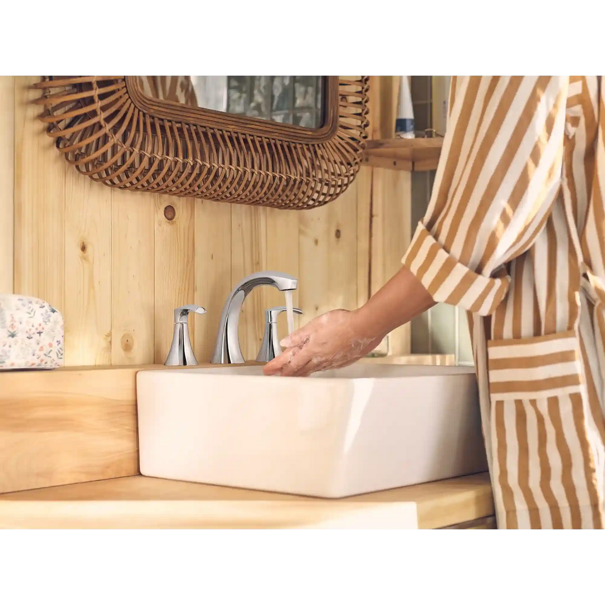 Graeden Two-Handle High Arc Bathroom Faucet