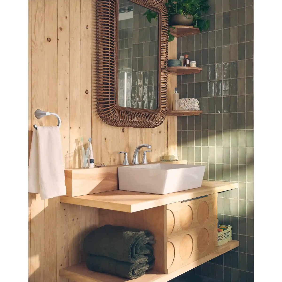 Graeden Two-Handle High Arc Bathroom Faucet
