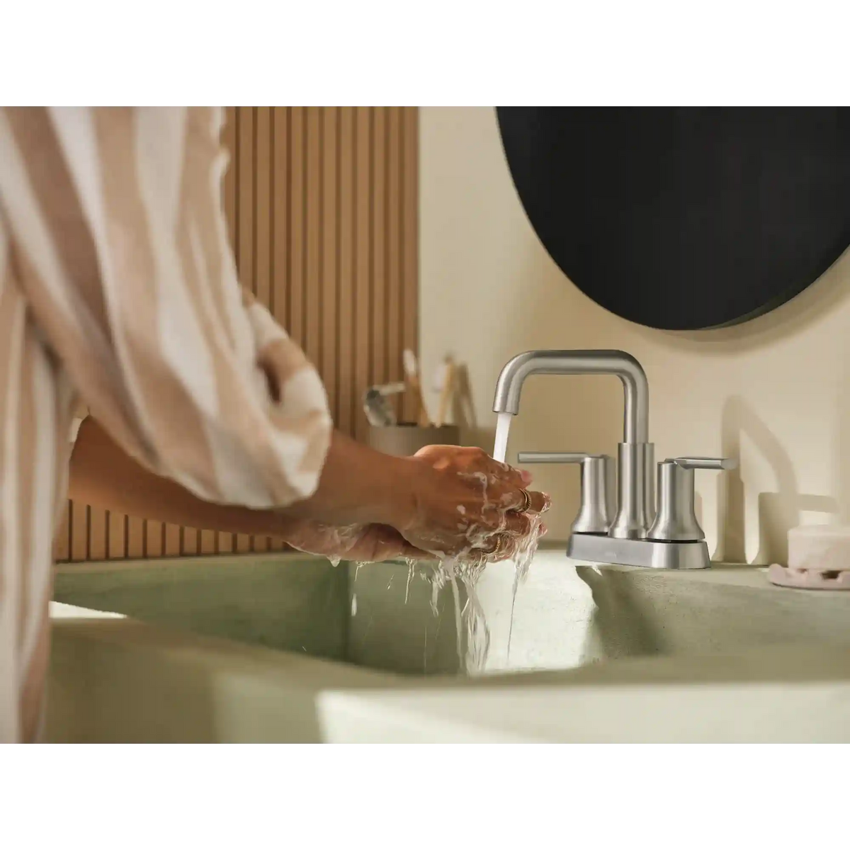 Zyla Two-Handle High Arc Bathroom Faucet