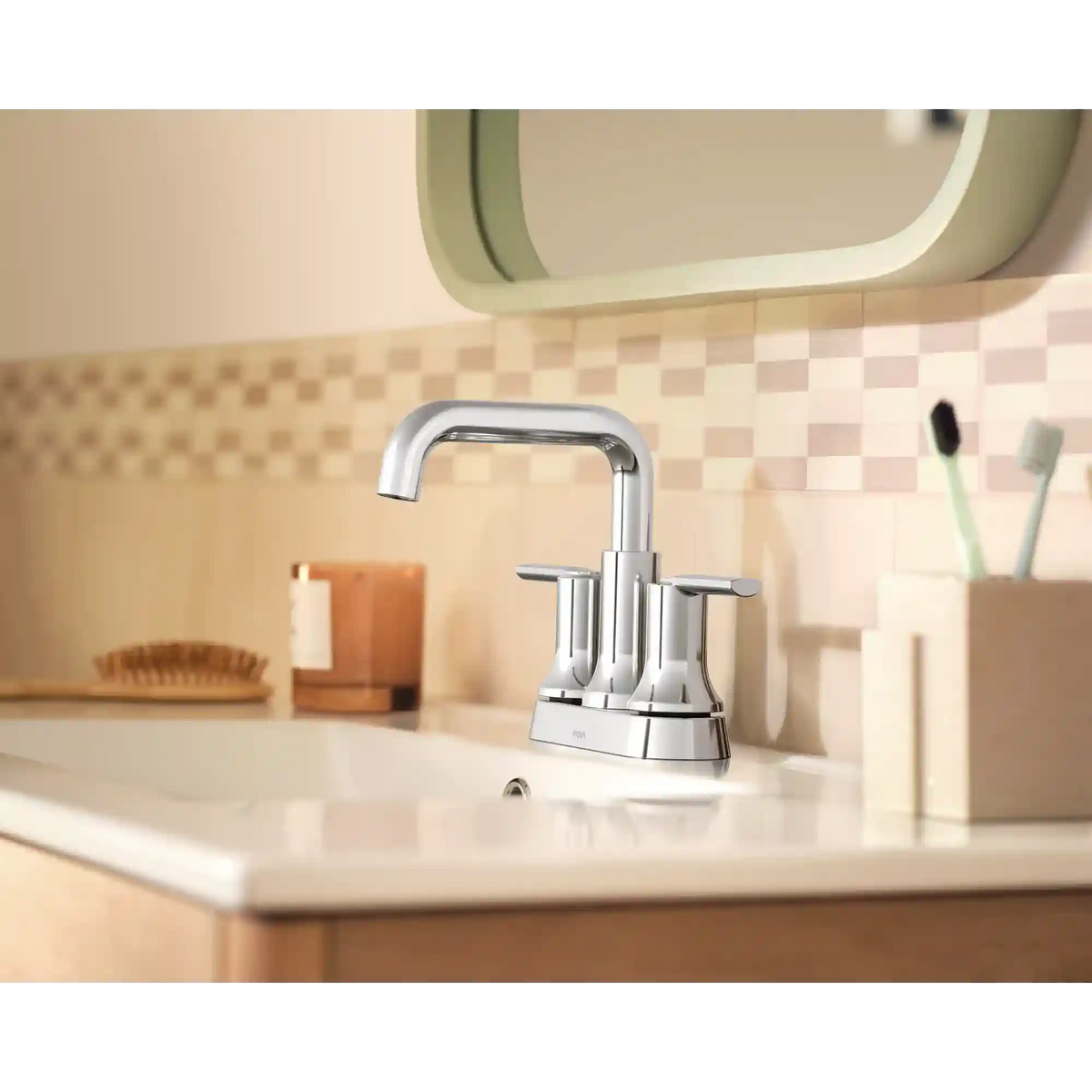 Zyla Two-Handle High Arc Bathroom Faucet