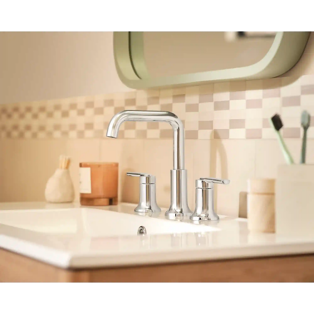Zyla Two-Handle High Arc Widespread Bathroom Faucet