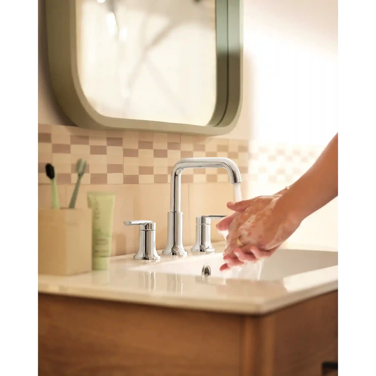 Zyla Two-Handle High Arc Widespread Bathroom Faucet