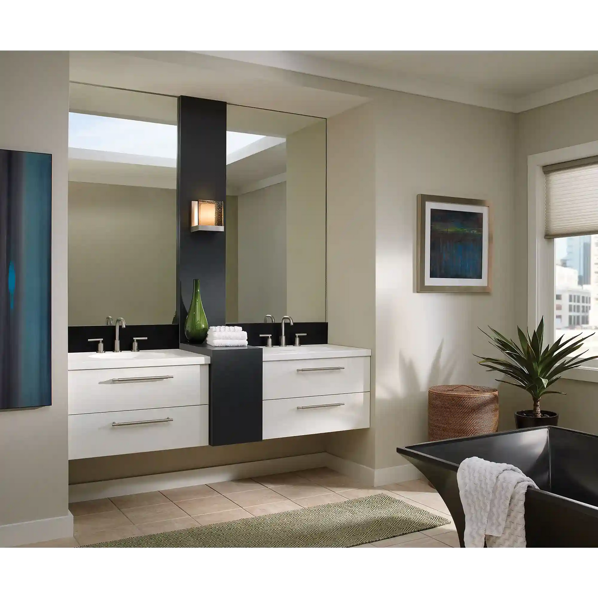 Gibson Chrome two-handle high arc bathroom faucet