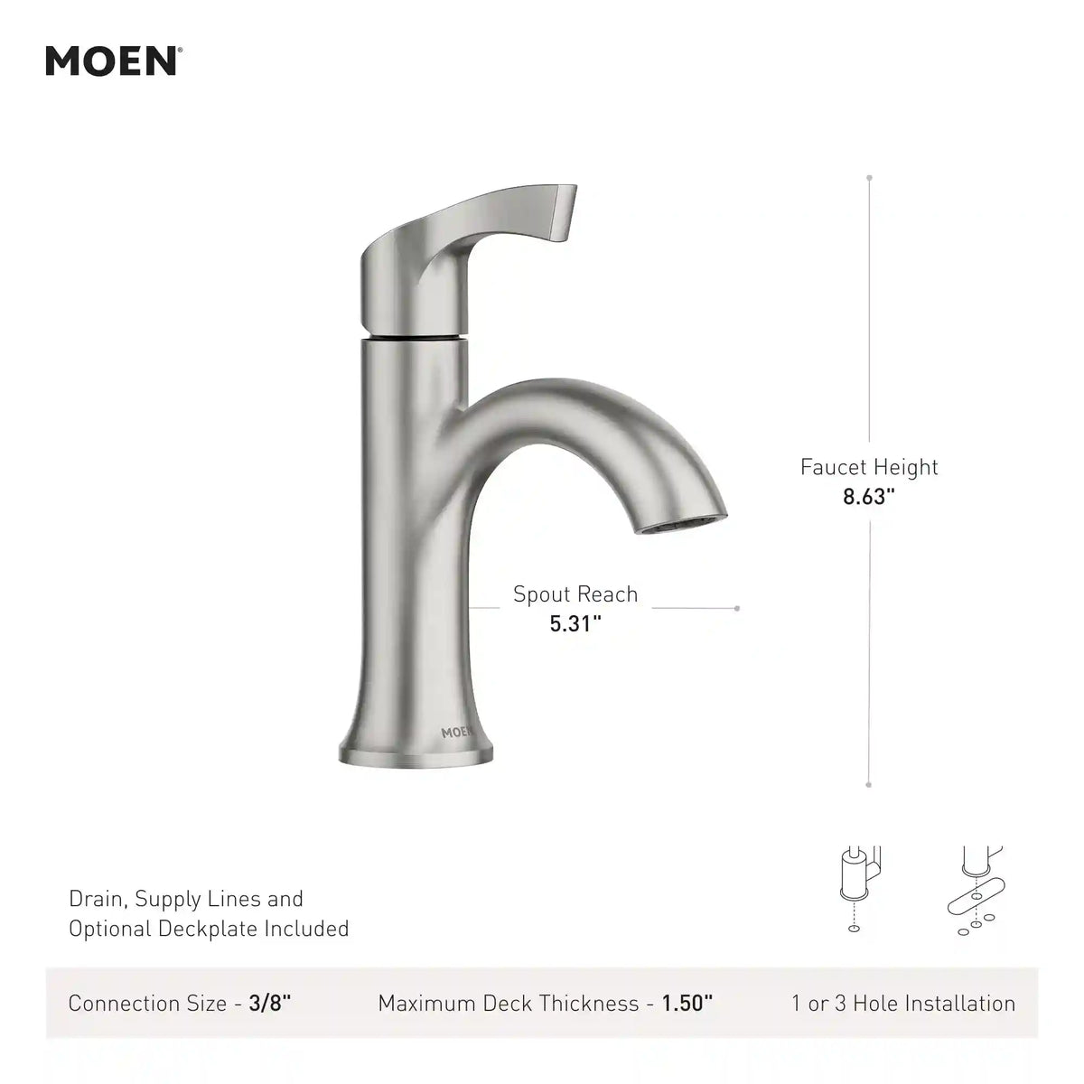 Korek™ Single-Handle Centerset Bathroom Faucet