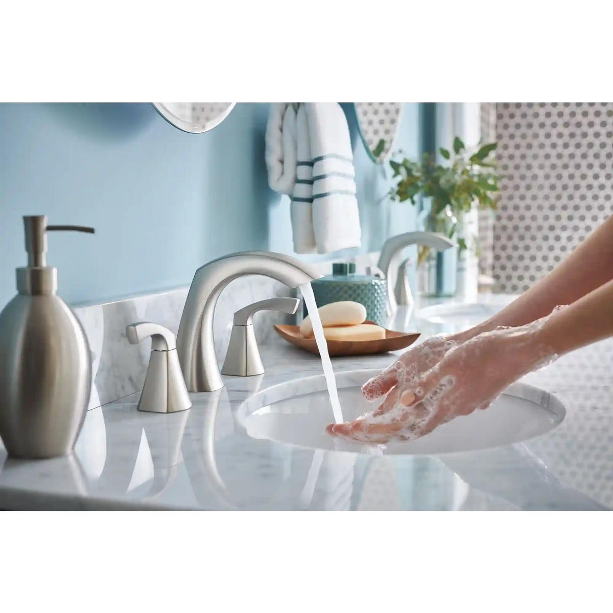 Lindor Two-Handle High Arc Bathroom Faucet