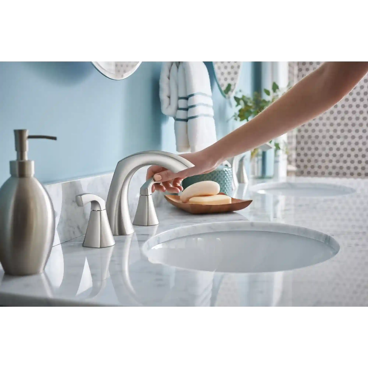 Lindor Two-Handle High Arc Bathroom Faucet