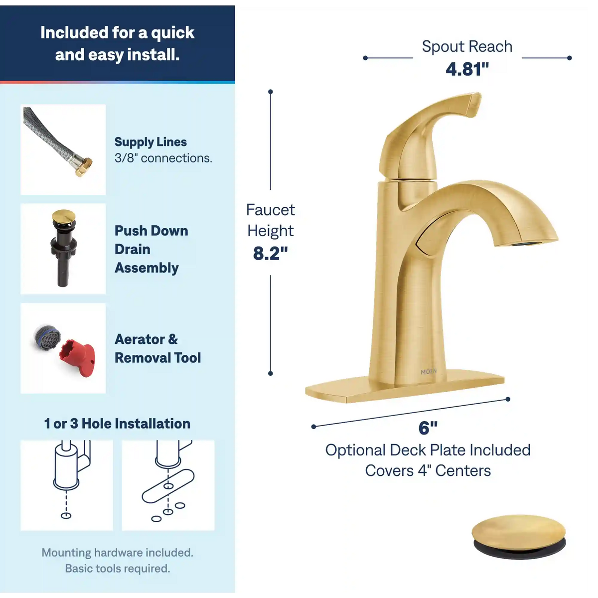 Lindor One-Handle High Arc Bathroom Faucet