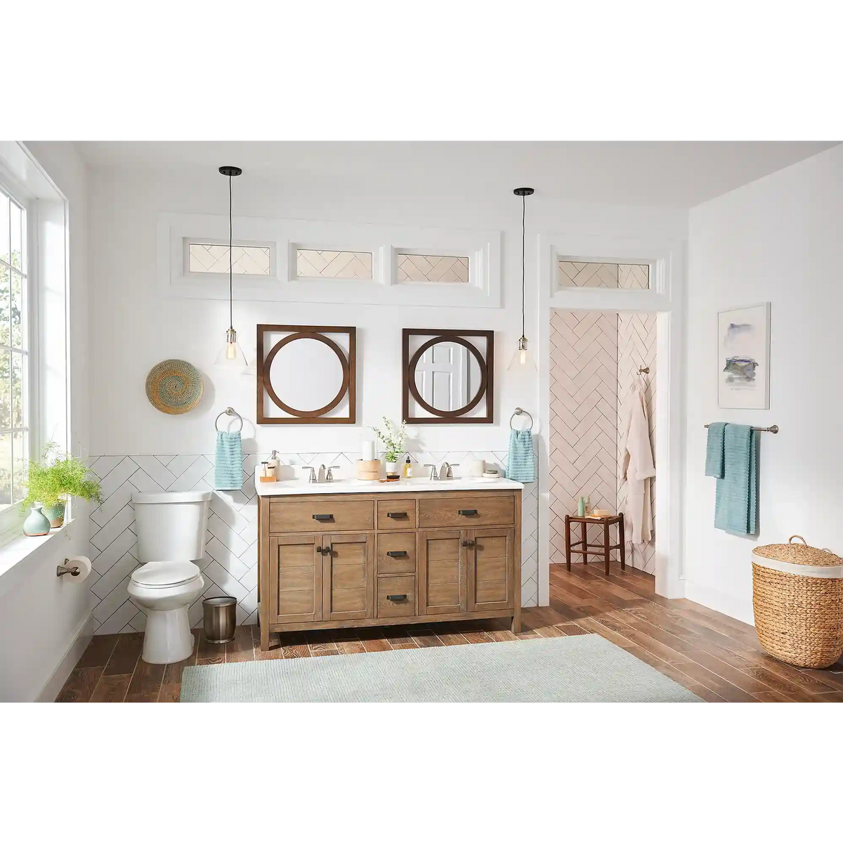 Hilliard Two-Handle Low Arc Bathroom Faucet