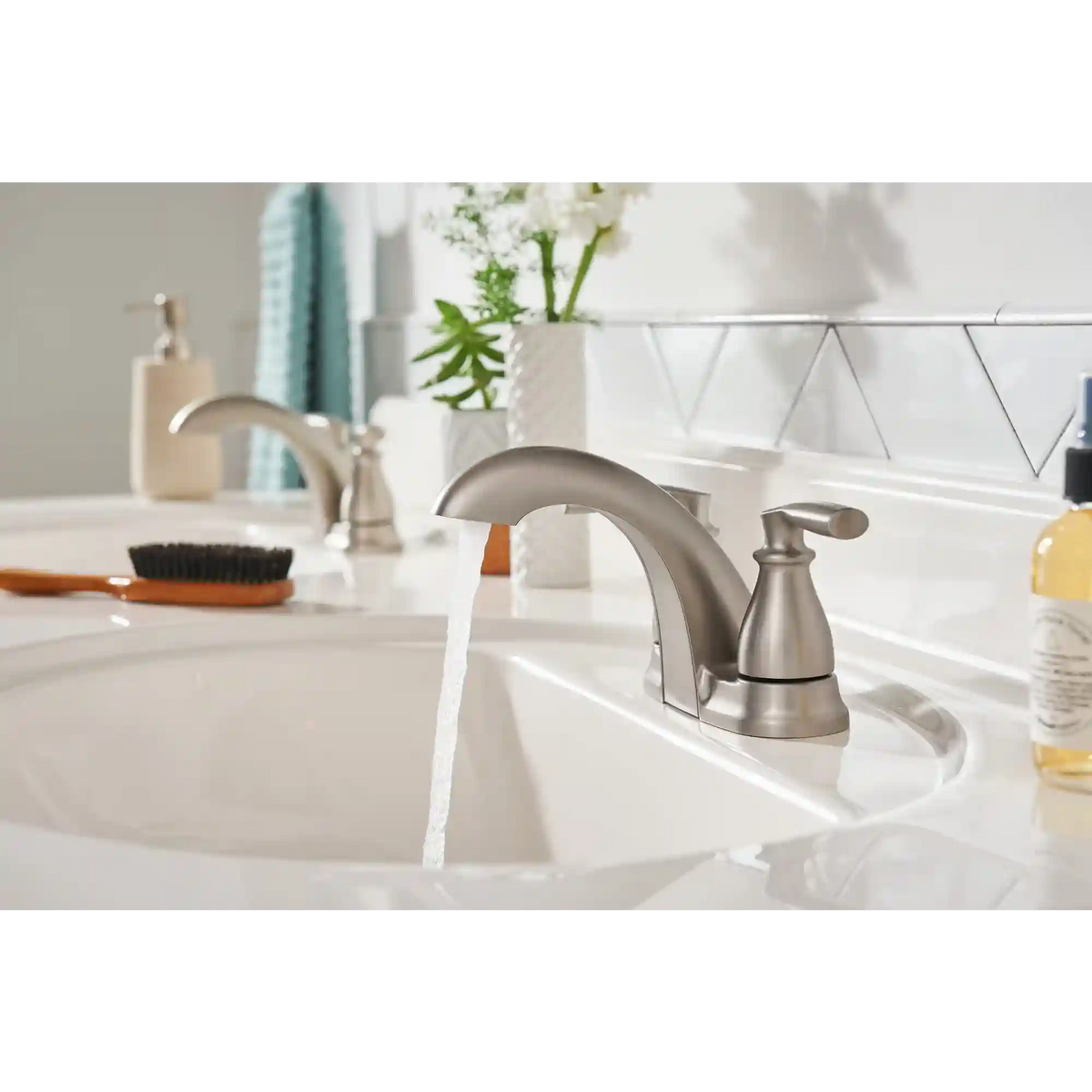 Hilliard Two-Handle Low Arc Bathroom Faucet