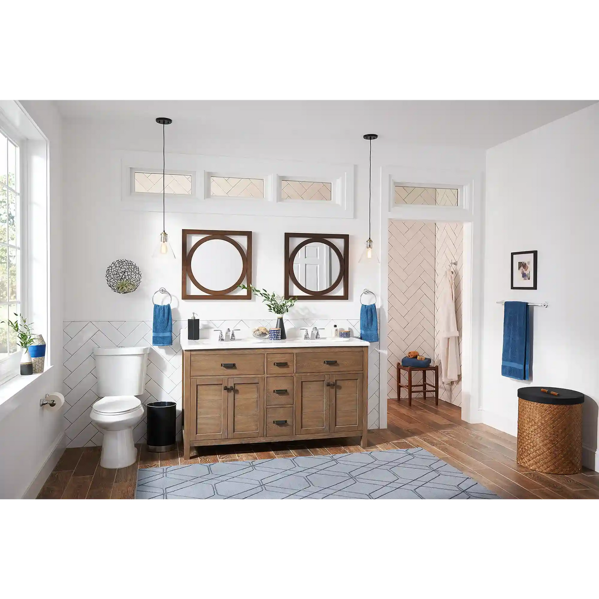 Hilliard Two-Handle Low Arc Bathroom Faucet