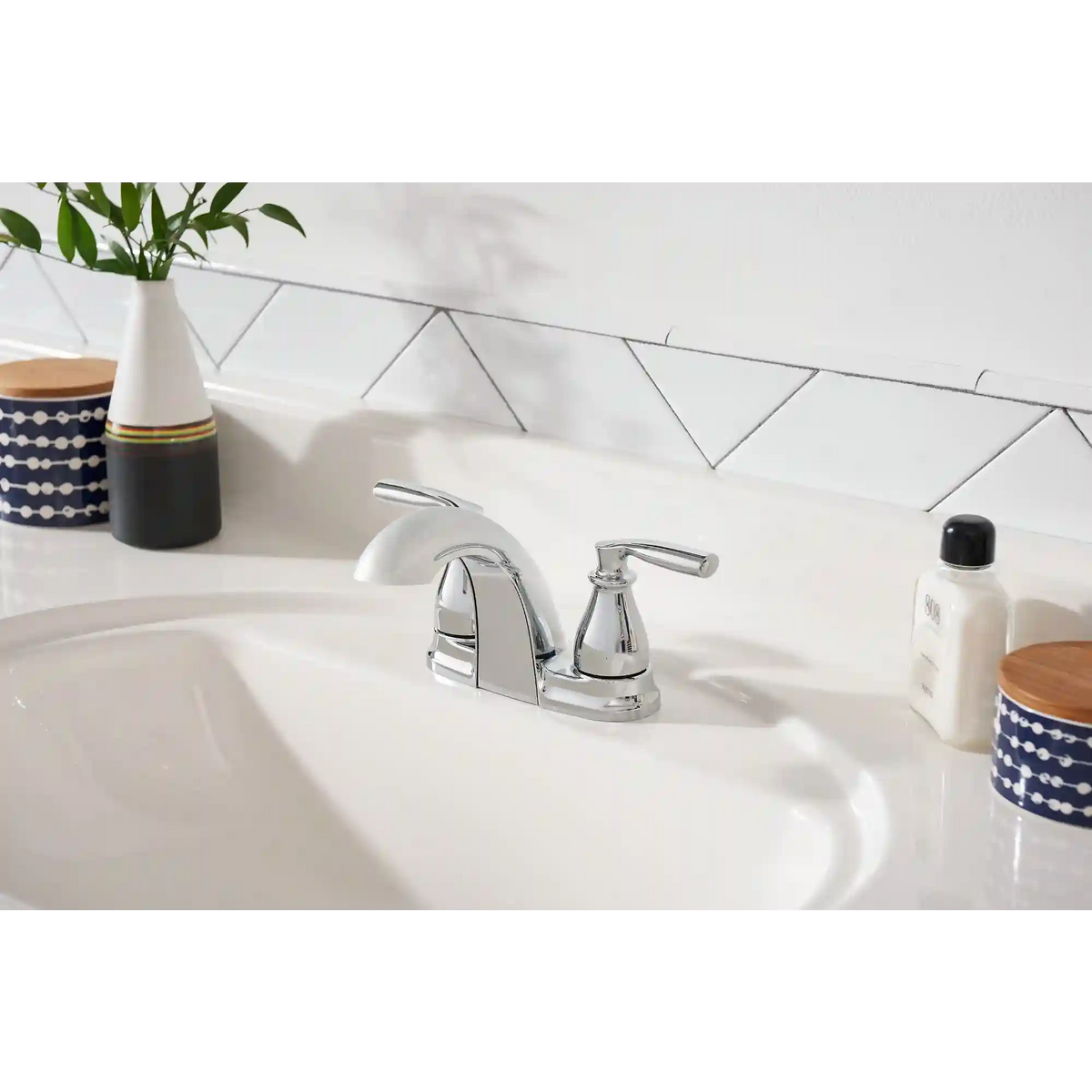 Hilliard Two-Handle Low Arc Bathroom Faucet