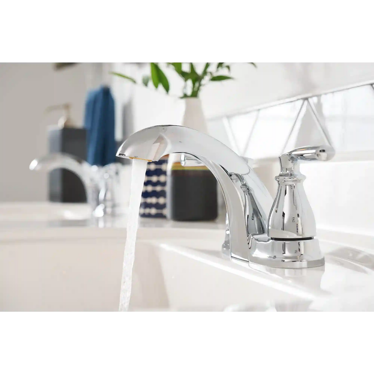 Hilliard Two-Handle Low Arc Bathroom Faucet