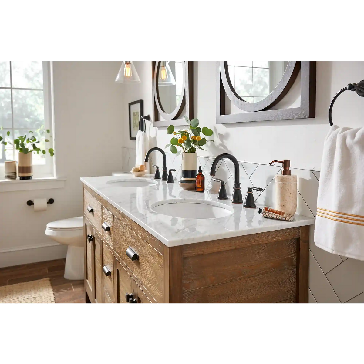 Hilliard Two-Handle High Arc Bathroom Faucet