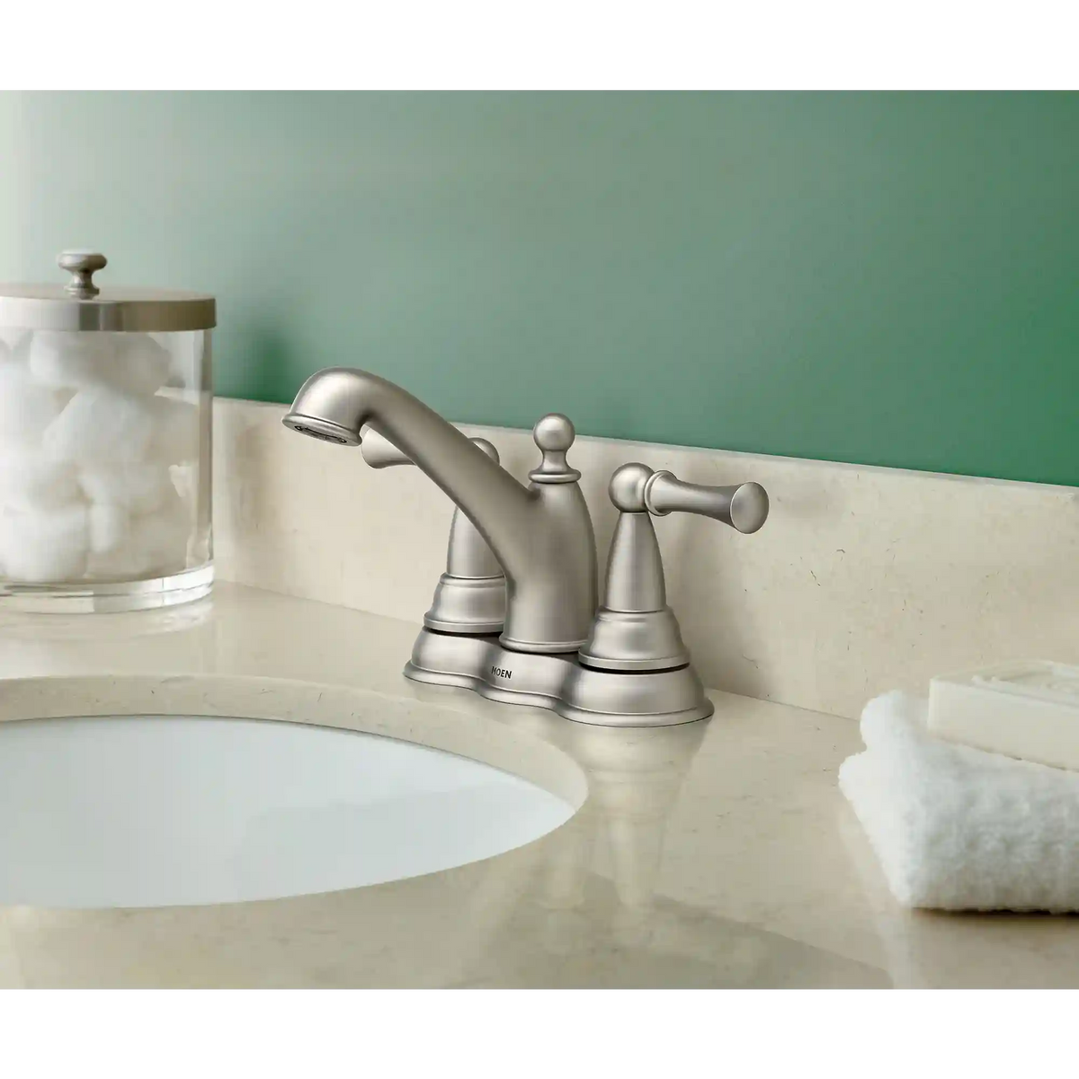 Sage Two-Handle Low Arc Bathroom Faucet