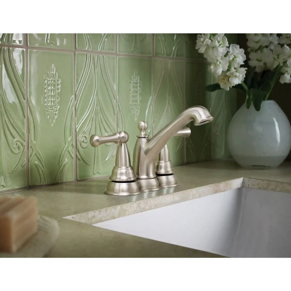 Sage Two-Handle Low Arc Bathroom Faucet