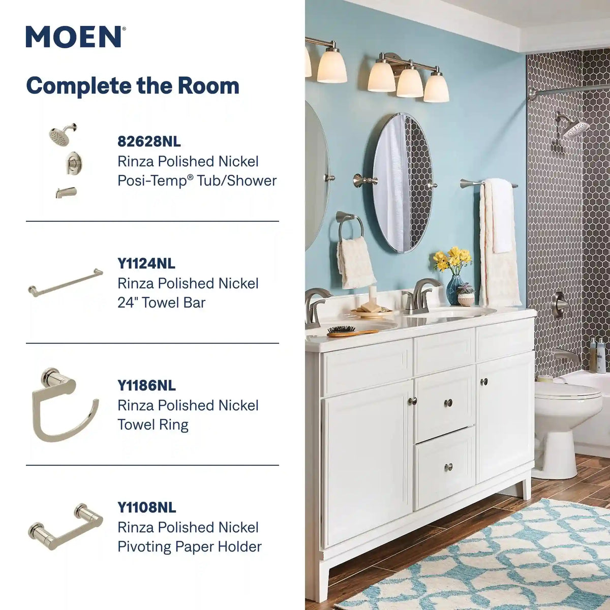 Rinza Two-Handle Bathroom Faucet