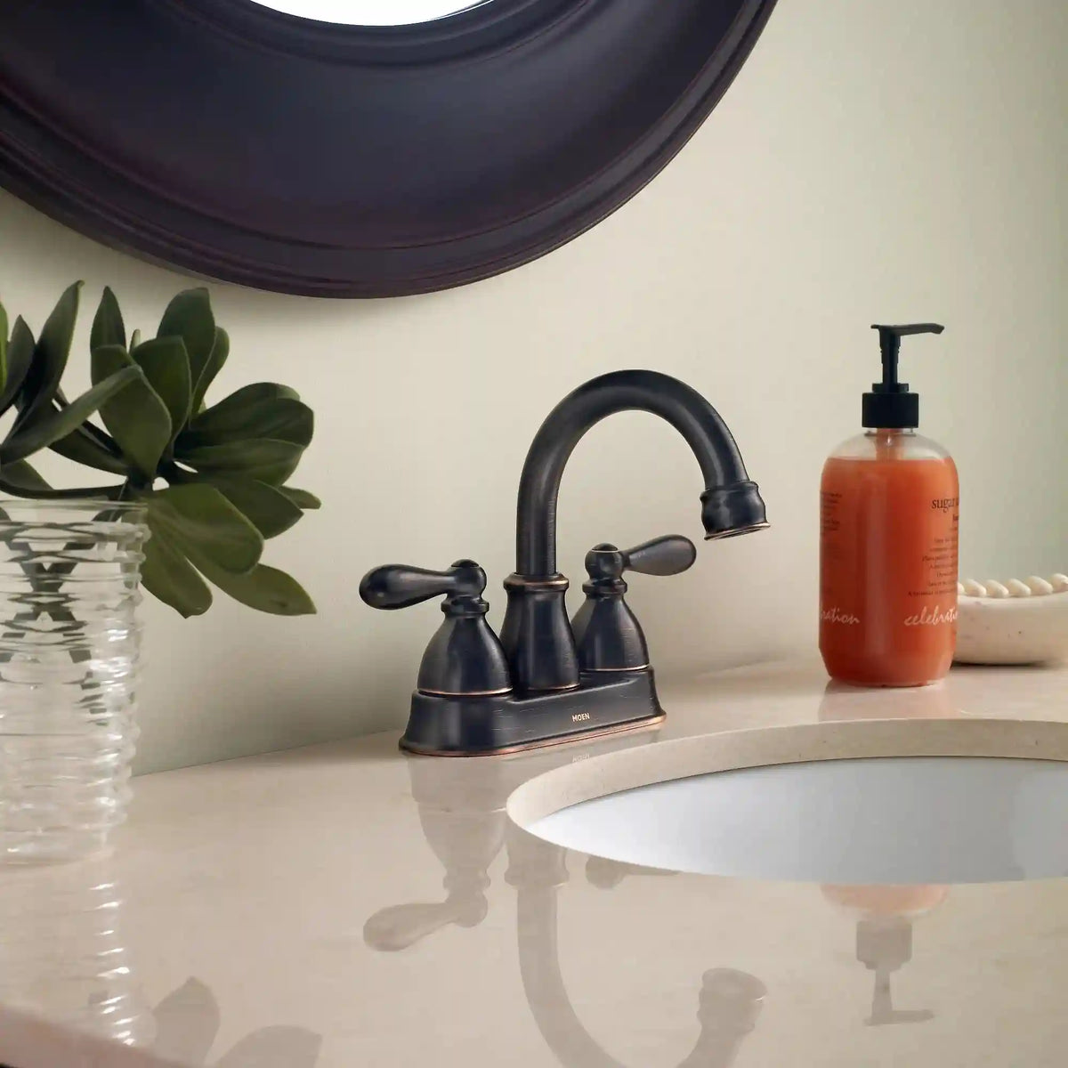 Caldwell Two-Handle High Arc Bathroom Faucet