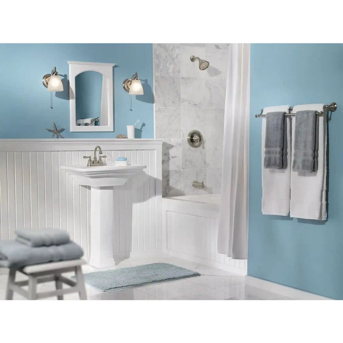 Caldwell Two-Handle High Arc Bathroom Faucet
