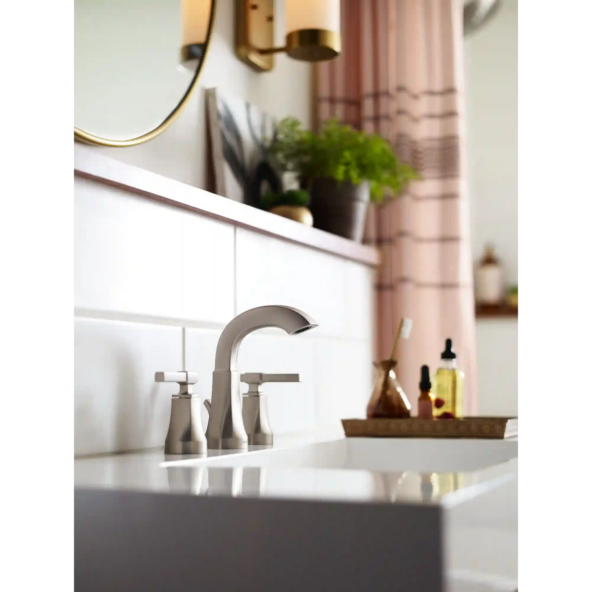 Ayda Two-Handle High Arc Bathroom Faucet